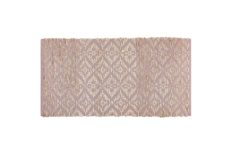 Puuvillamatto Gerze 80x150 cm, Vaaleanpunainen