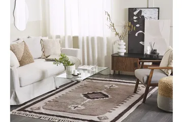 Puuvillamatto Geyve 160x230 cm - Beige - Kodintekstiilit & matot - Matto - Moderni matto - Puuvillamatto