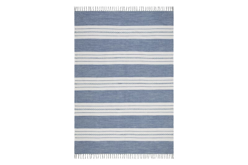 Puuvillamatto Guddi 140x200 Suorakaiteen muotoinen - Sininen - Kodintekstiilit & matot - Matto - Moderni matto - Puuvillamatto