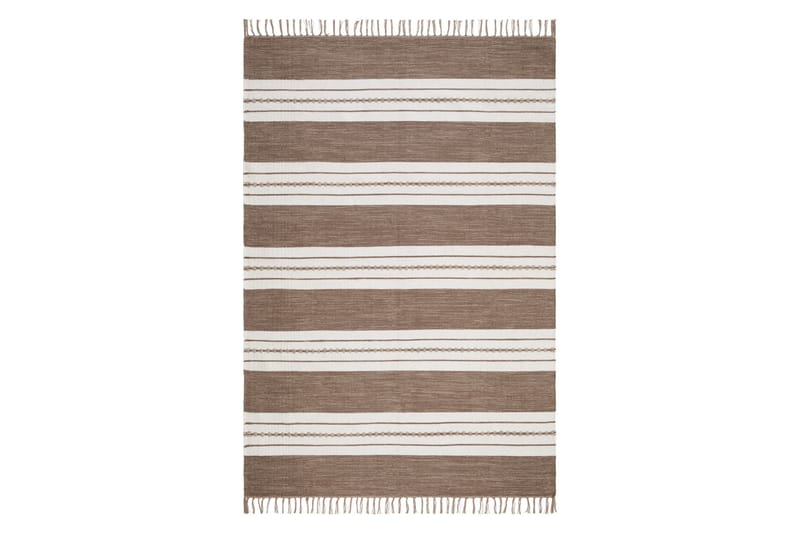 Puuvillamatto Guddi 160x230 Suorakaiteen muotoinen - Tummabeige - Kodintekstiilit & matot - Matto - Moderni matto - Puuvillamatto