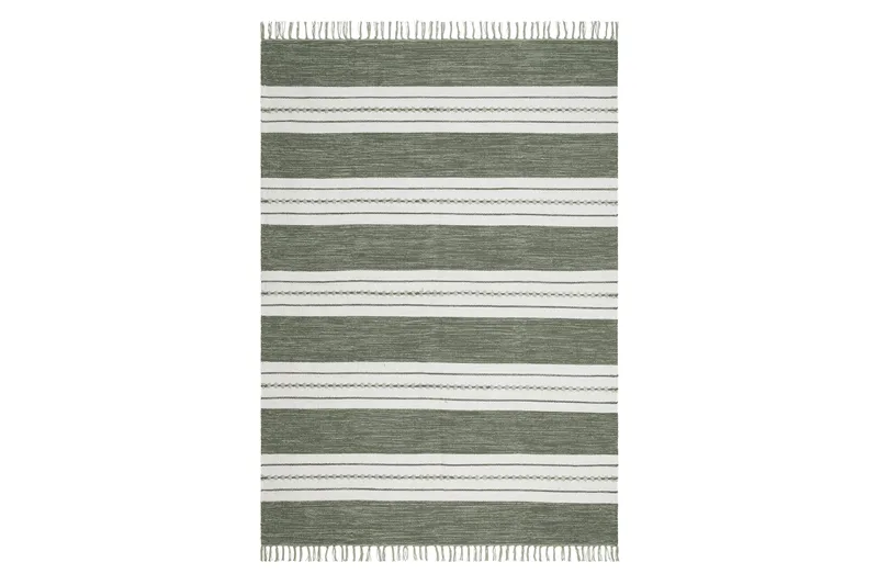 Puuvillamatto Guddi 160x230 Suorakaiteen muotoinen - Vihreä - Kodintekstiilit & matot - Matto - Moderni matto - Puuvillamatto