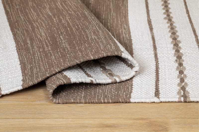 Puuvillamatto Guddi 75x220 Soikea - Tummabeige - Kodintekstiilit & matot - Matto - Moderni matto - Puuvillamatto