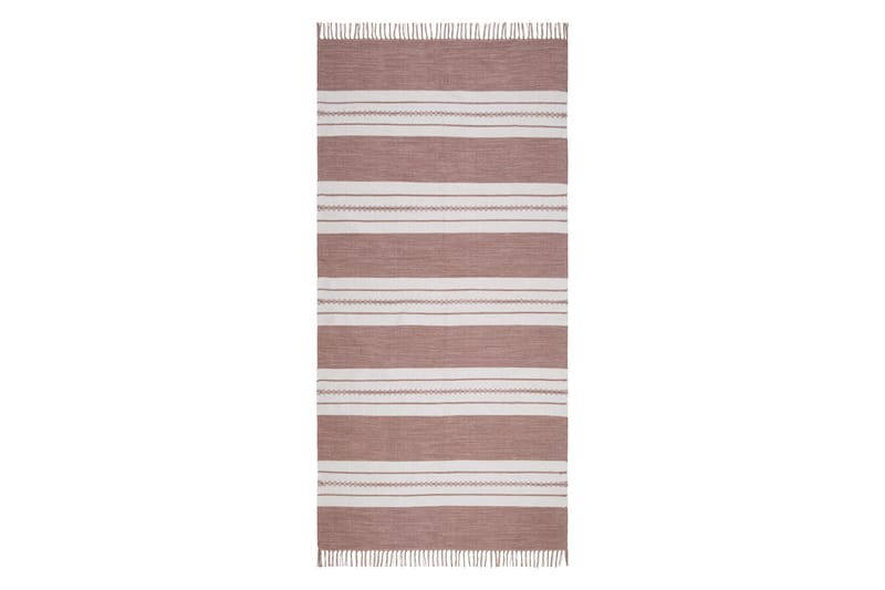 Puuvillamatto Guddi 75x280 Soikea, Vaaleanpunainen