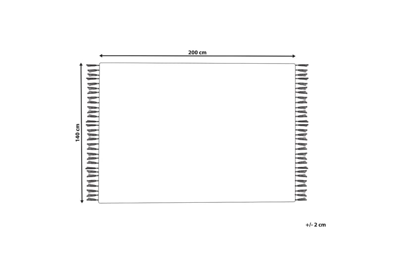 Puuvillamatto Hatis 140x200 cm - Sininen - Kodintekstiilit & matot - Matto - Moderni matto - Puuvillamatto