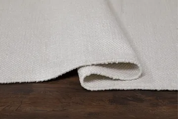 Puuvillamatto Hemsen 160x230 cm Valkoinen - Valkoinen - Kodintekstiilit & matot - Matto - Moderni matto - Puuvillamatto