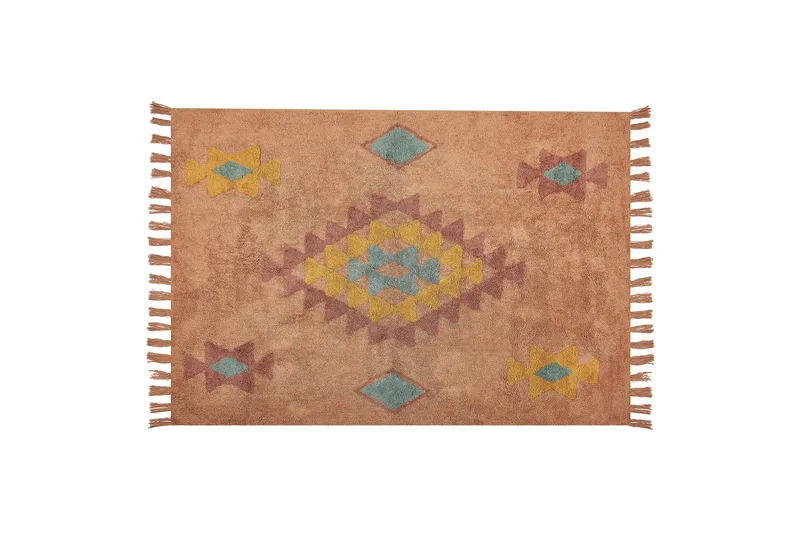 Puuvillamatto Igdir 140x200 cm, Oranssi