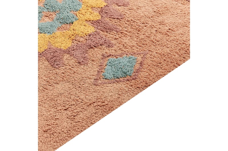 Puuvillamatto Igdir 80x150 cm - Oranssi - Kodintekstiilit & matot - Matto - Moderni matto - Puuvillamatto