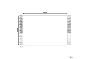 Puuvillamatto Itangar 140x200 cm - Beige - Kodintekstiilit & matot - Matto - Moderni matto - Puuvillamatto