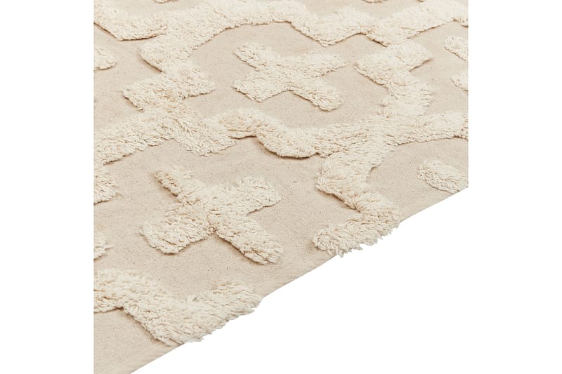 Puuvillamatto Itangar 80x150 cm - Beige - Kodintekstiilit & matot - Matto - Moderni matto - Puuvillamatto