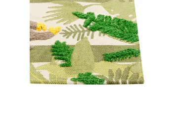Puuvillamatto Janhto 80x150 cm - Vihreä - Kodintekstiilit & matot - Lasten tekstiilit - Lastenhuoneen matto