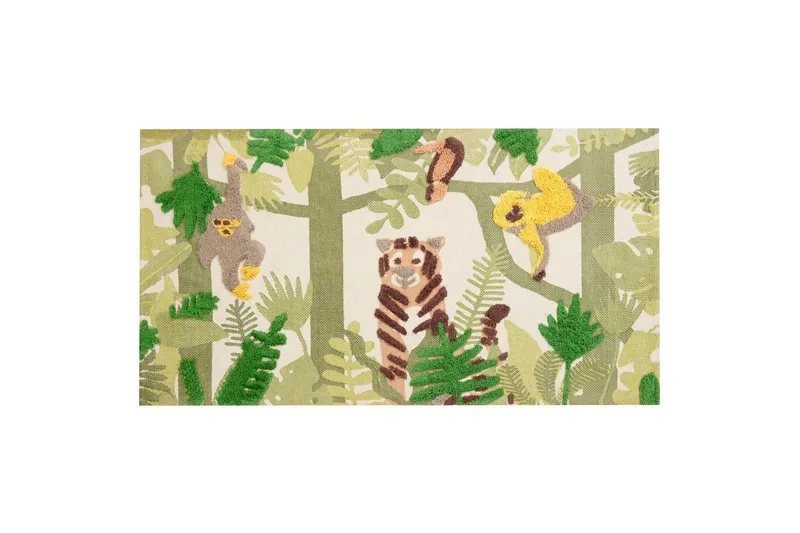 Puuvillamatto Janhto 80x150 cm, Vihreä
