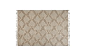 Puuvillamatto Kacem 140x200 cm - Beige - Kodintekstiilit & matot - Matto - Moderni matto - Puuvillamatto