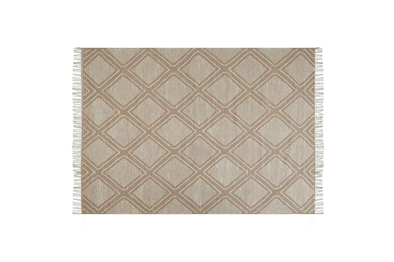Puuvillamatto Kacem 140x200 cm - Beige - Kodintekstiilit & matot - Matto - Moderni matto - Puuvillamatto