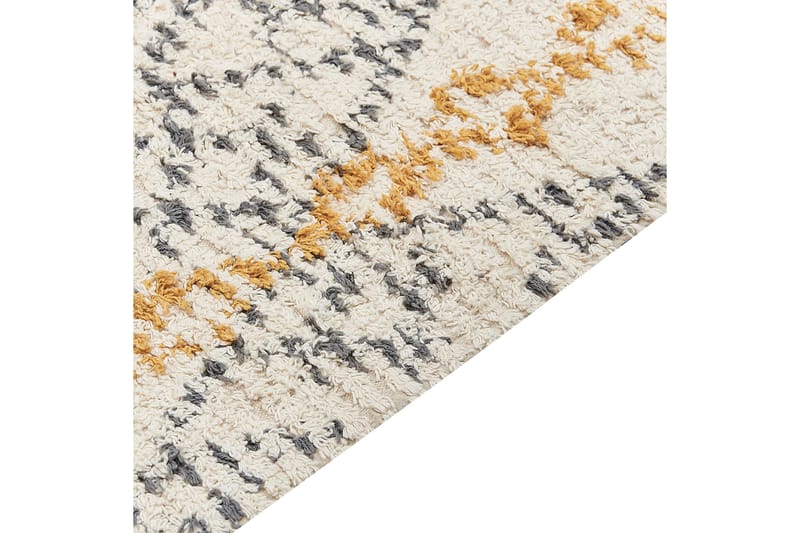 Puuvillamatto Kadapa 140x200 cm - Keltainen - Kodintekstiilit & matot - Matto - Moderni matto - Puuvillamatto