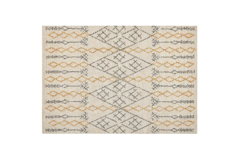 Puuvillamatto Kadapa 160x230 cm, Keltainen