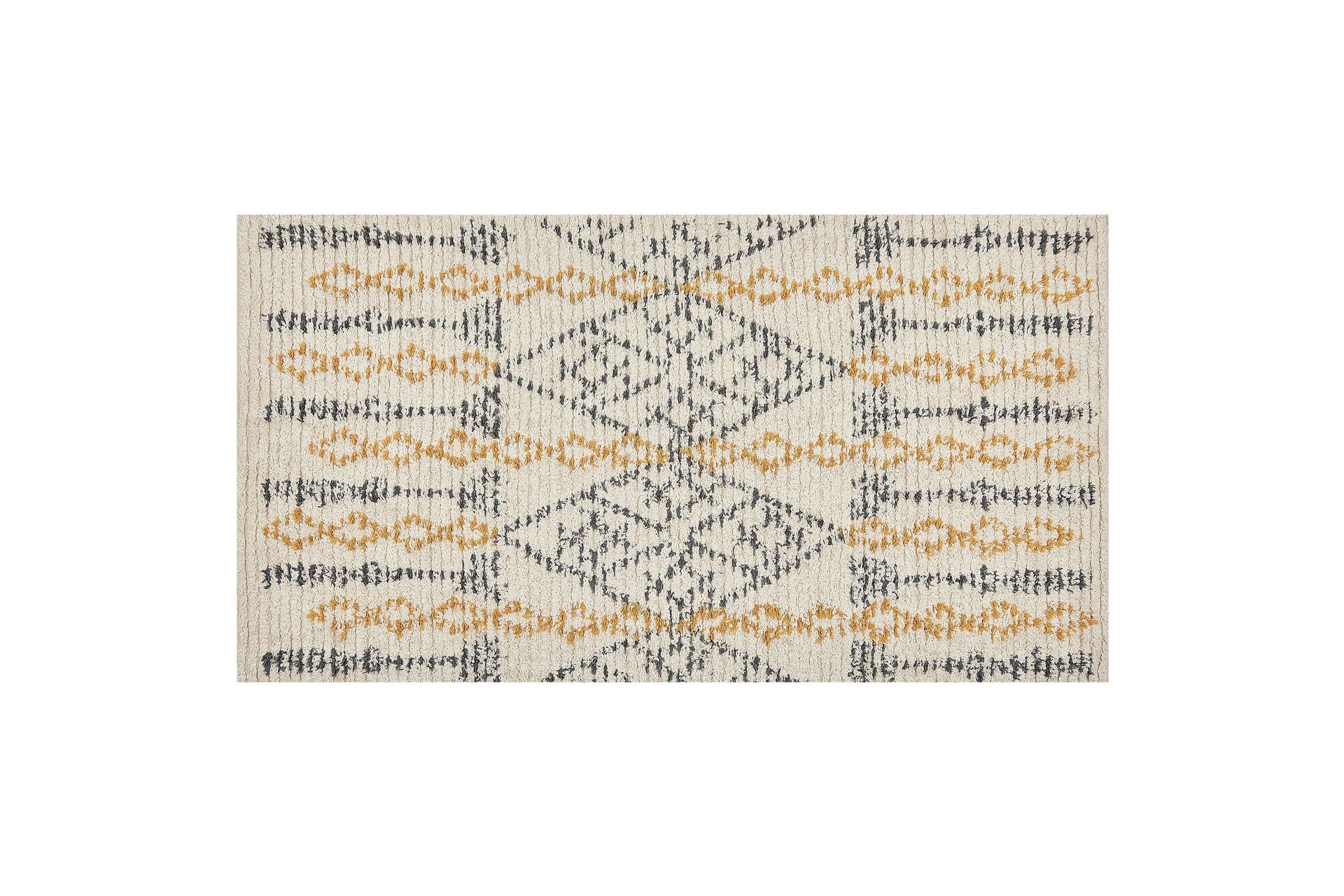 Puuvillamatto Kadapa 80x150 cm - Keltainen
