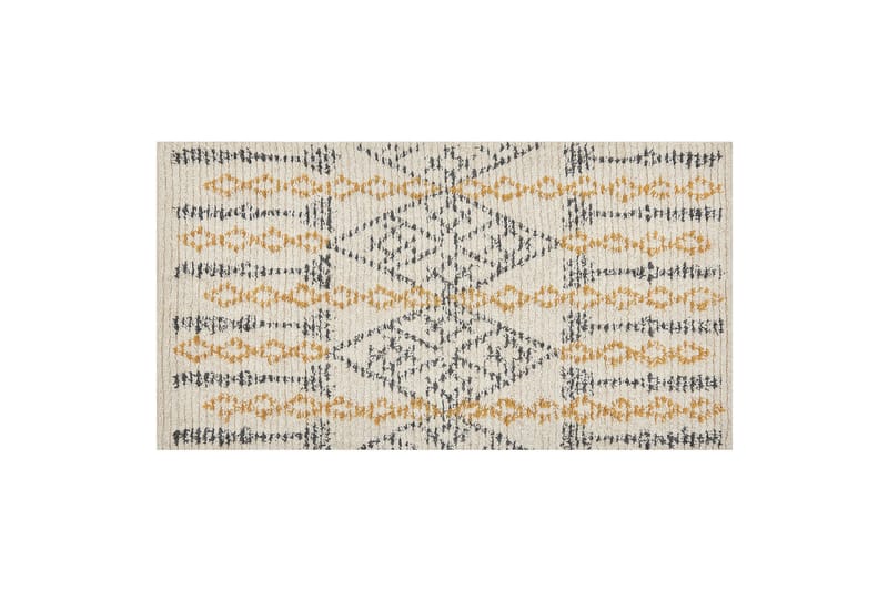 Puuvillamatto Kadapa 80x150 cm, Keltainen