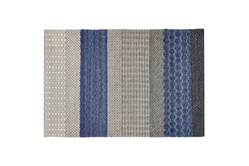 Puuvillamatto Karakaya 160x230 cm, Musta/Valkoinen