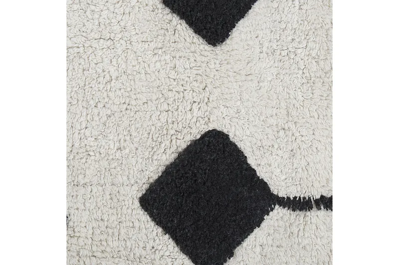 Puuvillamatto Khemisset 160x230 cm - Musta/Valkoinen - Kodintekstiilit & matot - Matto - Moderni matto - Puuvillamatto