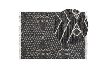 Puuvillamatto Khenifra 160x230 cm - Musta/Valkoinen - Kodintekstiilit & matot - Matto - Moderni matto - Puuvillamatto