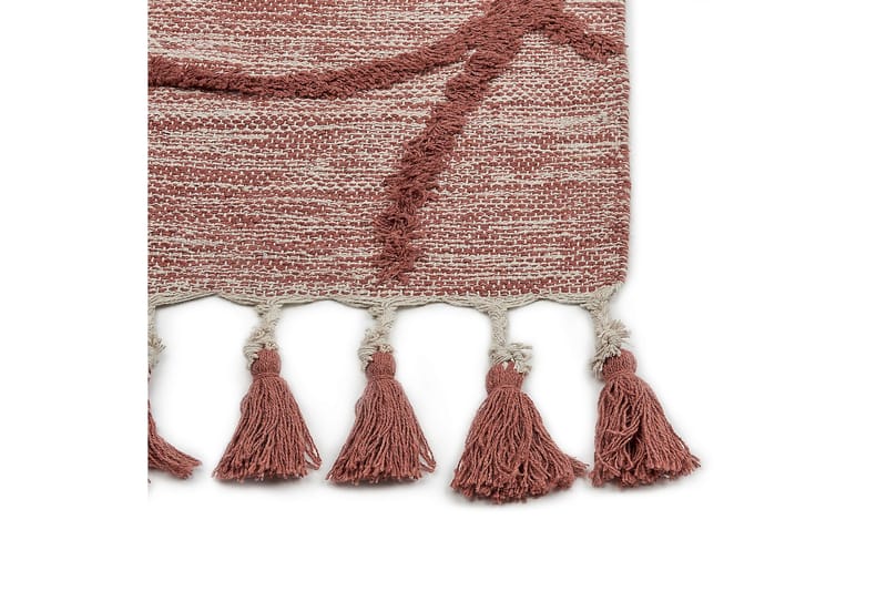 Puuvillamatto Kirsehir 140x200 cm - Punainen - Kodintekstiilit & matot - Matto - Moderni matto - Puuvillamatto