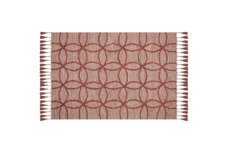 Puuvillamatto Kirsehir 160x230 cm - Punainen - Kodintekstiilit & matot - Matto - Moderni matto - Puuvillamatto