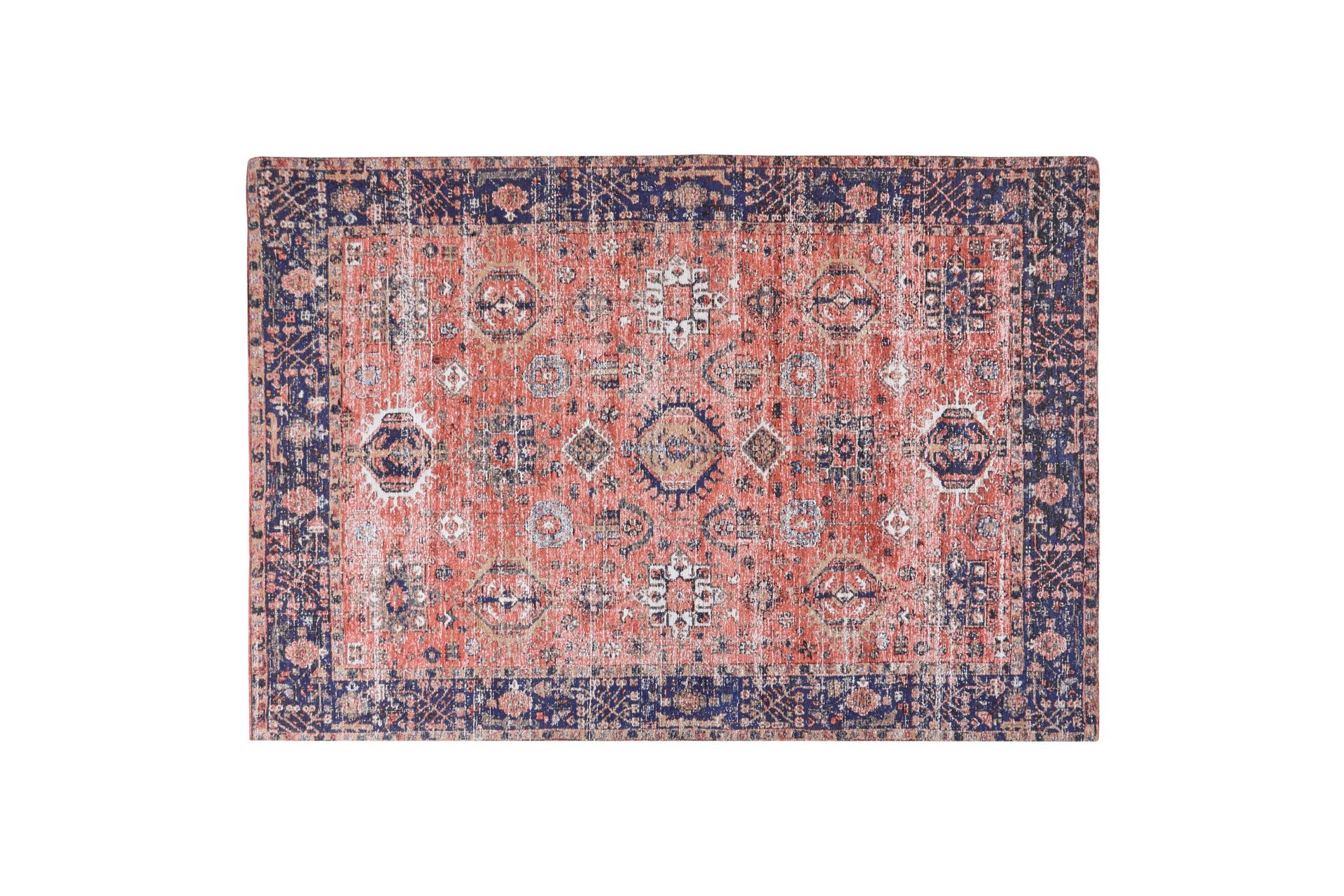 Puuvillamatto Kurin 140x200 cm - Sininen - Kodintekstiilit & matot - Matto - Moderni matto - Puuvillamatto
