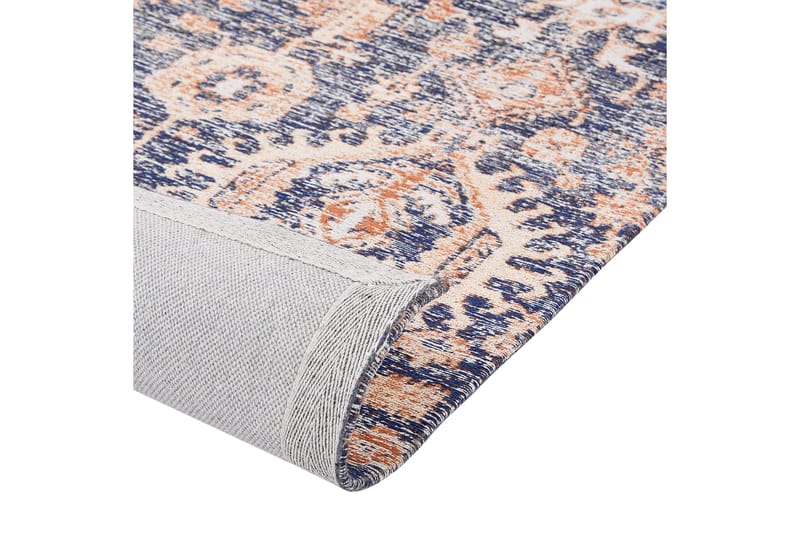 Puuvillamatto Kurin 140x200 cm - Sininen - Kodintekstiilit & matot - Matto - Moderni matto - Käytävämatto