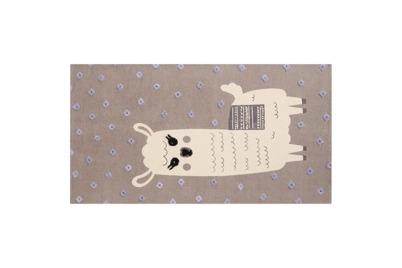 Puuvillamatto Lubuk 80x150 cm, Ruskea