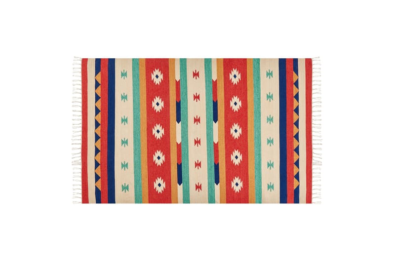 Puuvillamatto Margara 140x200 cm, Punainen