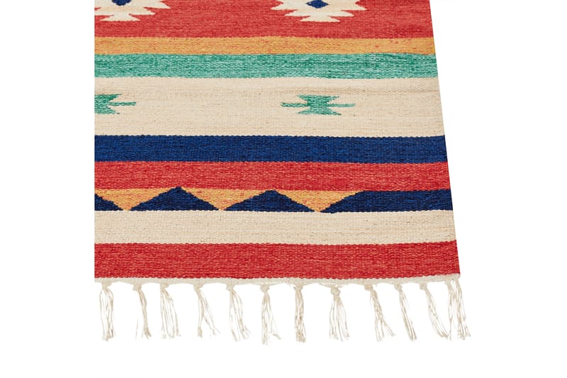 Puuvillamatto Margara 140x200 cm - Punainen - Kodintekstiilit & matot - Matto - Moderni matto - Puuvillamatto