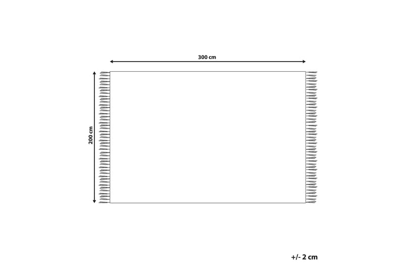 Puuvillamatto Margara 200x300 cm - Punainen - Kodintekstiilit & matot - Matto - Moderni matto - Puuvillamatto