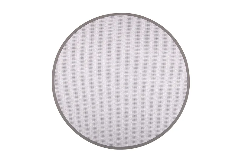 Matto Lyyra2 Pyöreä 160 cm Vaaleanharmaa - VM Carpet - Kodintekstiilit & matot - Matto - Moderni matto - Puuvillamatto