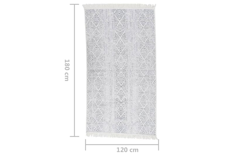 Matto vaaleanharmaa 120x180 cm puuvilla - Harmaa - Kodintekstiilit & matot - Matto - Moderni matto - Puuvillamatto