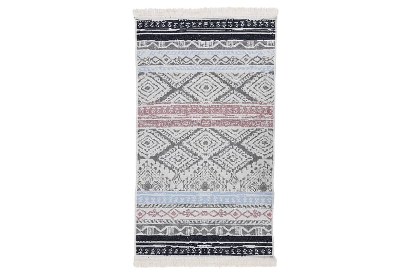 Matto pinkki ja sininen 120x180 cm puuvilla - Pinkki - Kodintekstiilit & matot - Matto - Moderni matto - Puuvillamatto