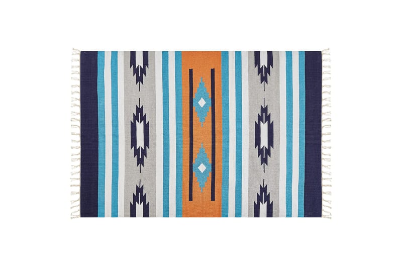 Puuvillamatto Noratus 200x300 cm, Sininen