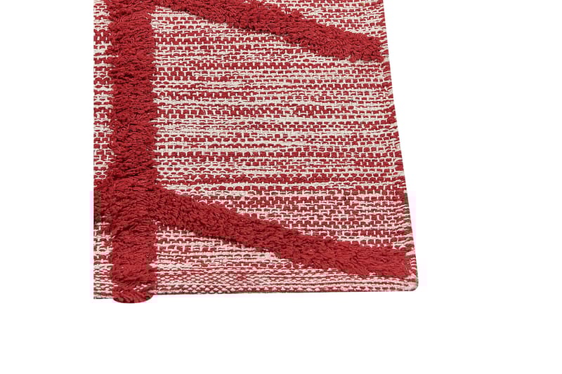 Puuvillamatto Notton 140x200 cm - Punainen - Kodintekstiilit & matot - Matto - Moderni matto - Puuvillamatto