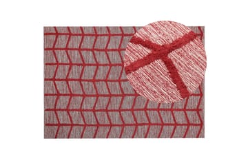 Puuvillamatto Notton 160x230 cm - Punainen - Kodintekstiilit & matot - Matto - Moderni matto - Puuvillamatto