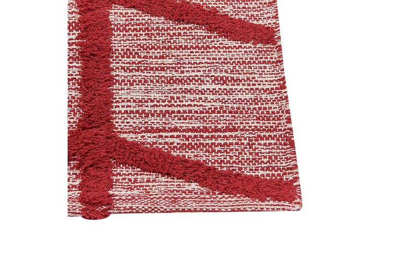 Puuvillamatto Notton 80x150 cm - Punainen - Kodintekstiilit & matot - Matto - Moderni matto - Puuvillamatto
