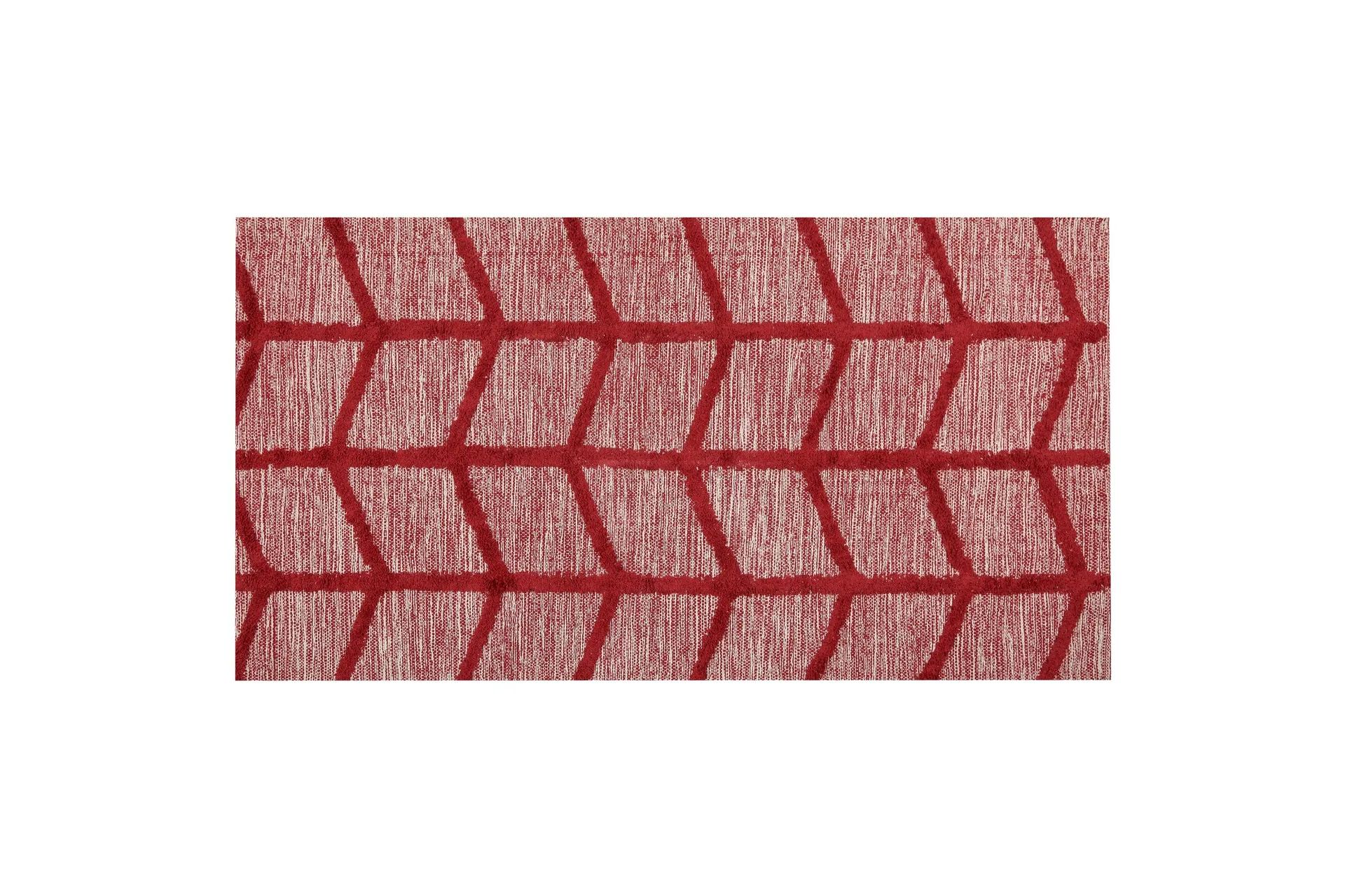 Puuvillamatto Notton 80x150 cm - Punainen