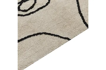 Puuvillamatto Nuru 140x200 cm - Beige - Kodintekstiilit & matot - Matto - Moderni matto - Puuvillamatto