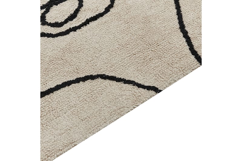 Puuvillamatto Nuru 140x200 cm - Beige - Kodintekstiilit & matot - Matto - Moderni matto - Puuvillamatto