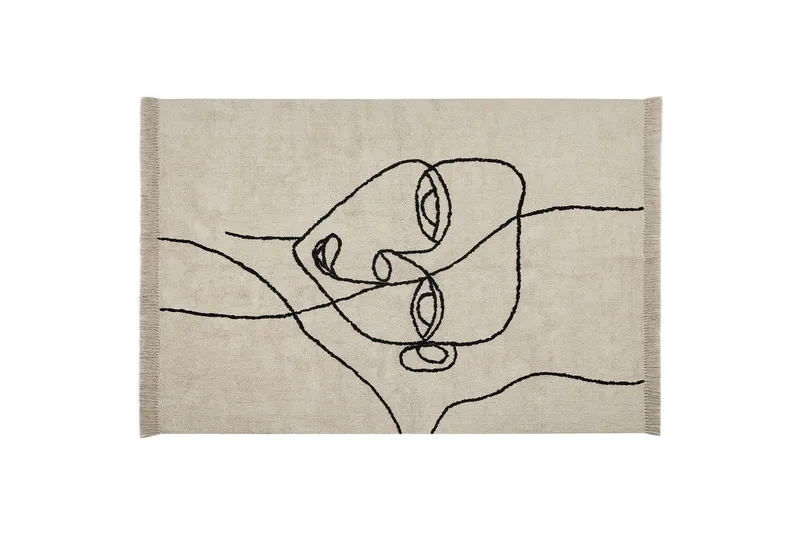 Puuvillamatto Nuru 160x230 cm, Beige