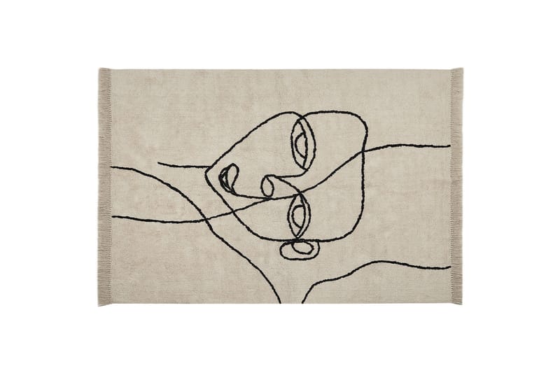 Puuvillamatto Nuru 160x230 cm, Beige