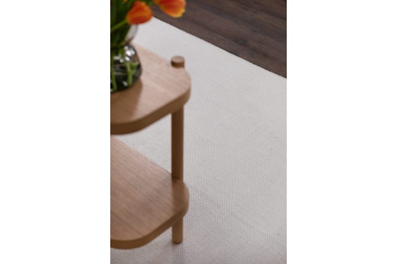 Puuvillamatto Hemsen 75x250 cm Valkoinen - Valkoinen - Kodintekstiilit & matot - Matto - Moderni matto - Puuvillamatto