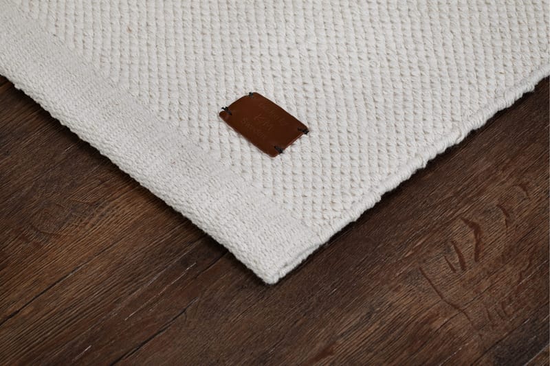 Puuvillamatto Hemsen 75x250 cm Valkoinen - Valkoinen - Kodintekstiilit & matot - Matto - Moderni matto - Puuvillamatto