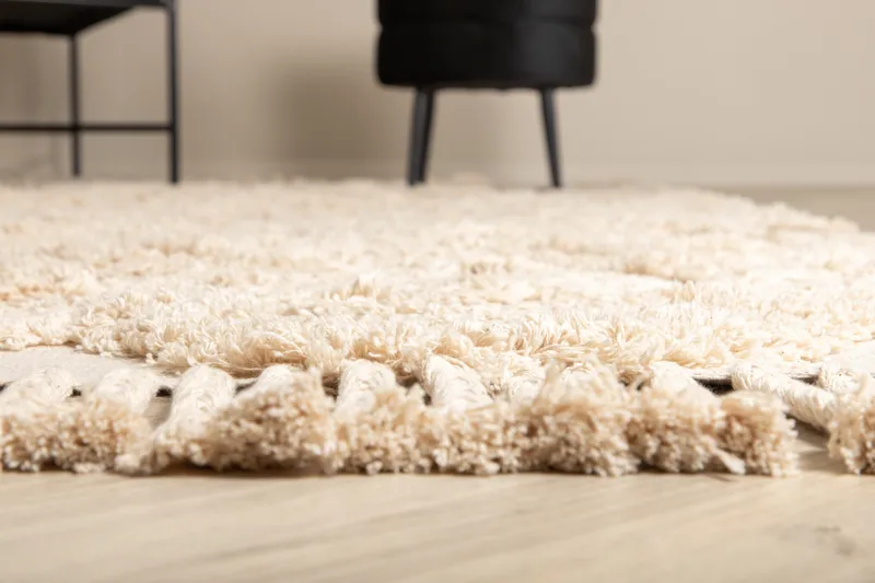 Puuvillamatto Hilma 230x160 cm - Luonnonvalkoinen - Kodintekstiilit & matot - Matto - Moderni matto - Puuvillamatto