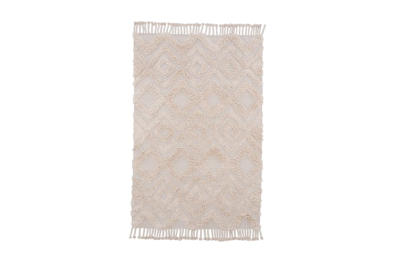 Puuvillamatto Hilma 230x160 cm - Luonnonvalkoinen - Kodintekstiilit & matot - Matto - Moderni matto - Puuvillamatto