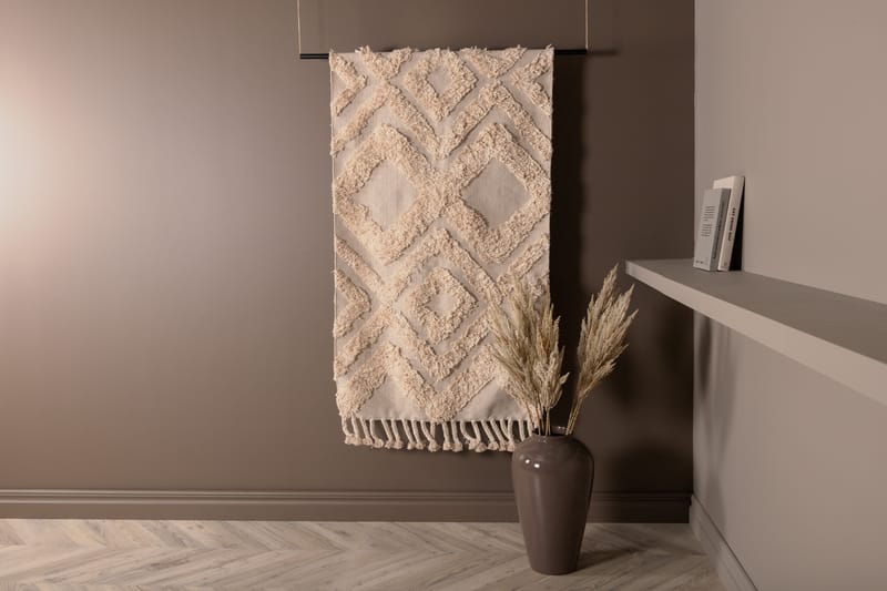 Puuvillamatto Hilma 250x80 cm - Luonnonvalkoinen - Kodintekstiilit & matot - Matto - Moderni matto - Puuvillamatto
