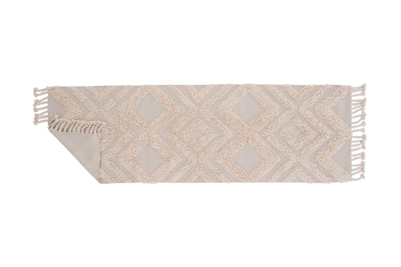 Puuvillamatto Hilma 250x80 cm - Luonnonvalkoinen - Kodintekstiilit & matot - Matto - Moderni matto - Puuvillamatto